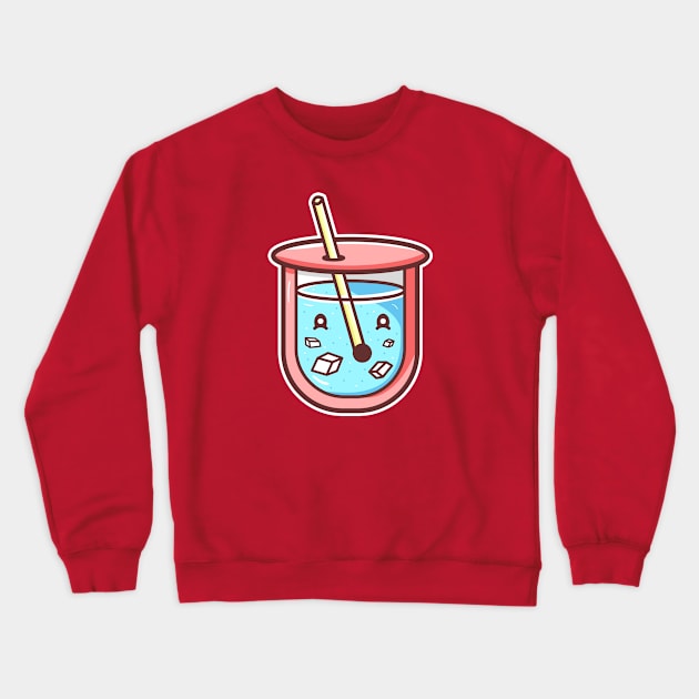 Boba cup kawaii Crewneck Sweatshirt by happymonday